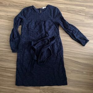 GAP Navy Long Sleeve Lace Dress